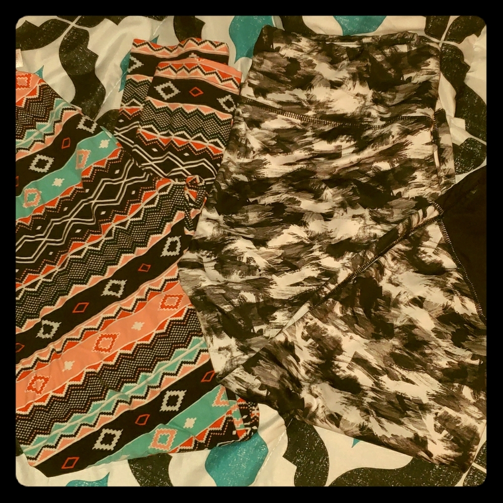 Two pair of leggings